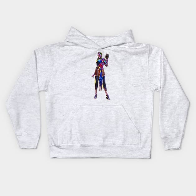 Overwatch Symmetra Holi Skin Kids Hoodie by Green_Shirts